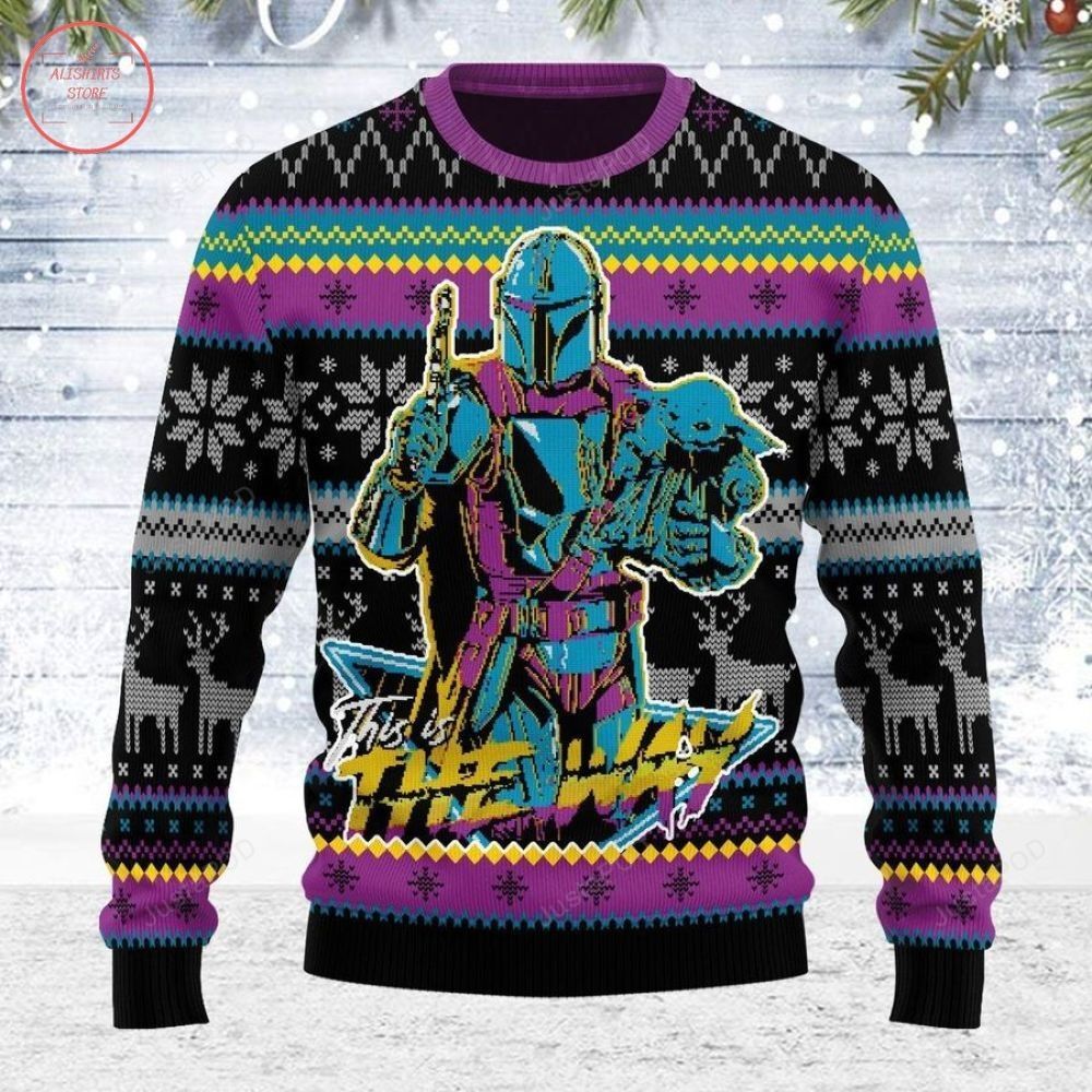 This Is The Way Star Wars Ugly Christmas Sweater This Is The Way Star Wars Ugly Christmas Sweater