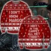 Todd- I Don?T Know Margo Knitting Ugly Christmas Sweater