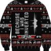 Top Gun Because I Was Inverted Ugly Christmas Sweater