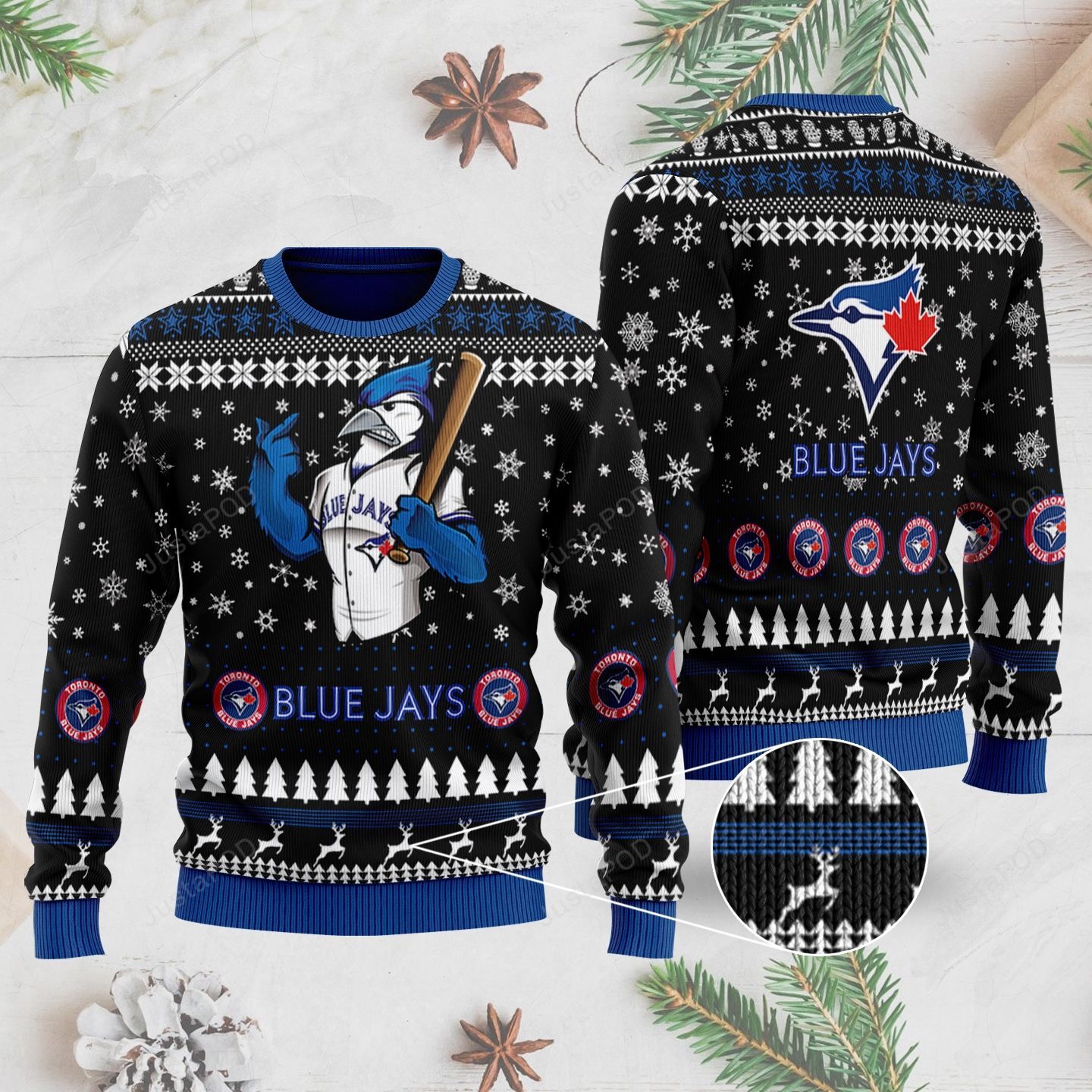 Toronto Blue Jays 3D Ugly Christmas Sweater Toronto Blue Jays 3D Ugly Christmas Sweater