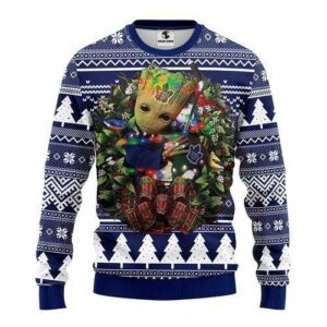 Toronto Maple Leafs Groot Hug Ugly Christmas Sweater