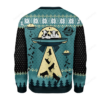UFO Alien Cow Abduction Ugly Christmas Sweater