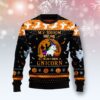 Unicorn Broom Ugly Christmas Sweater