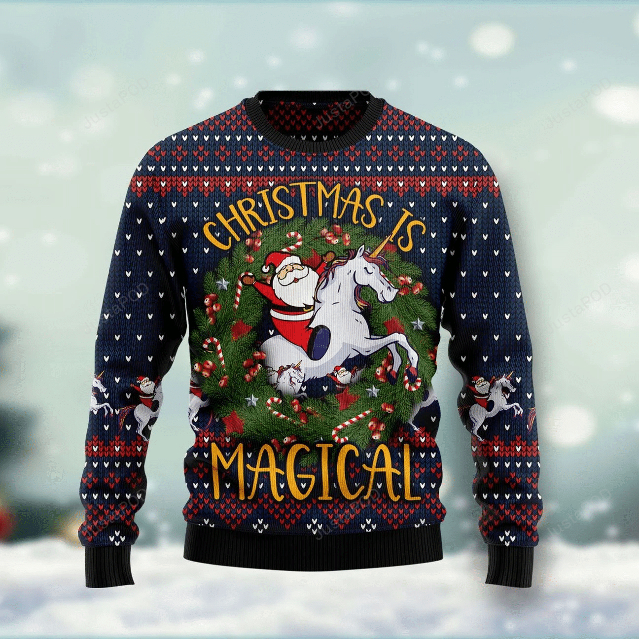 Unicorn Christmas Is Magical Ugly Christmas Sweater Unicorn Christmas Is Magical Ugly Christmas Sweater