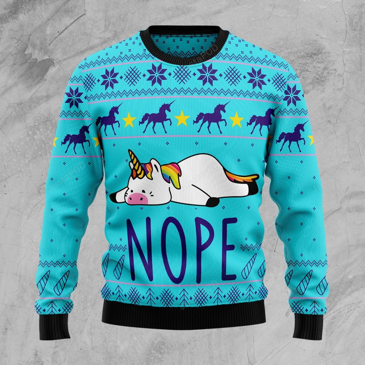 Unicorn Nope Christmas Ugly Christmas Sweater Unicorn Nope Christmas Ugly Christmas Sweater