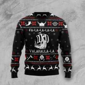 Valhalla Viking For Unisex Ugly Christmas Sweater