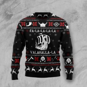 Valhalla Viking Ugly Christmas Sweater