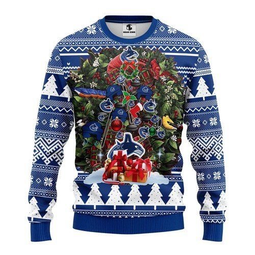 Vancouver Canucks Tree For Unisex Ugly Christmas Sweater Vancouver Canucks Tree For Unisex Ugly Christmas Sweater