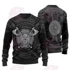 Viking Axes & Shield Ugly Christmas Sweater
