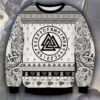 Viking Black And White Ugly Christmas Sweater