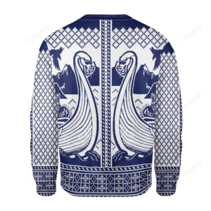 Viking Boat Ugly Christmas Sweater