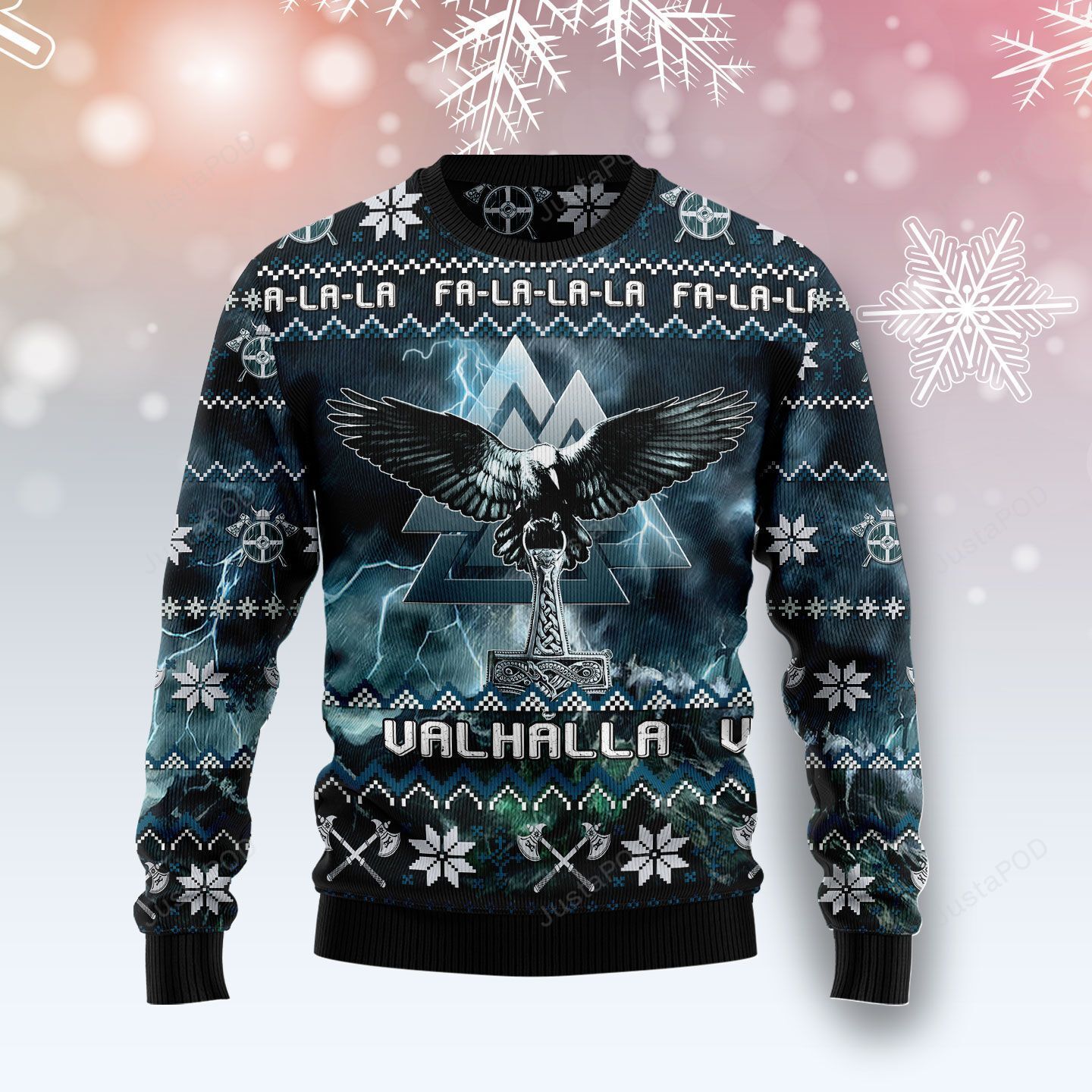 Viking Symbol Ugly Christmas Sweater Viking Symbol Ugly Christmas Sweater