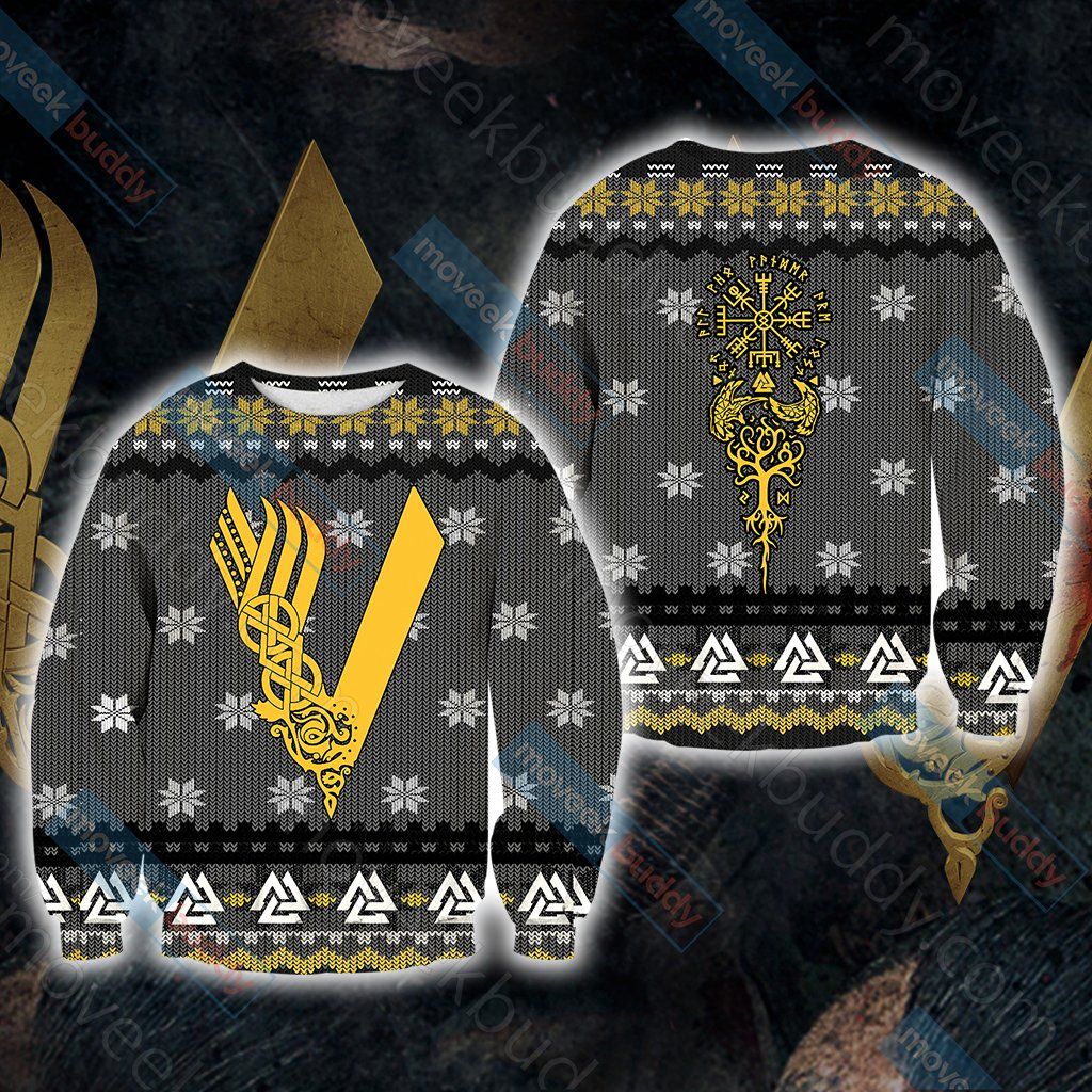 Vikings Knitting Style For Unisex Ugly Christmas Sweater Vikings Knitting Style For Unisex Ugly Christmas Sweater