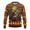 Washington Redskins Groot Hug Ugly Christmas Sweater