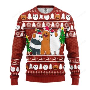 We Bare Bear Funny Ugly Christmas Sweater