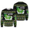 Weed Don’t Care Bear For Unisex Ugly Christmas Sweater