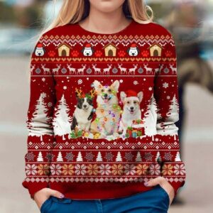 Welsh Corgi Dog Ugly Christmas Sweater