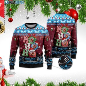 West Ham United Ho Ho Ho Ugly Christmas Sweater
