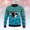 Whale Santa Claus Ugly Christmas Sweater