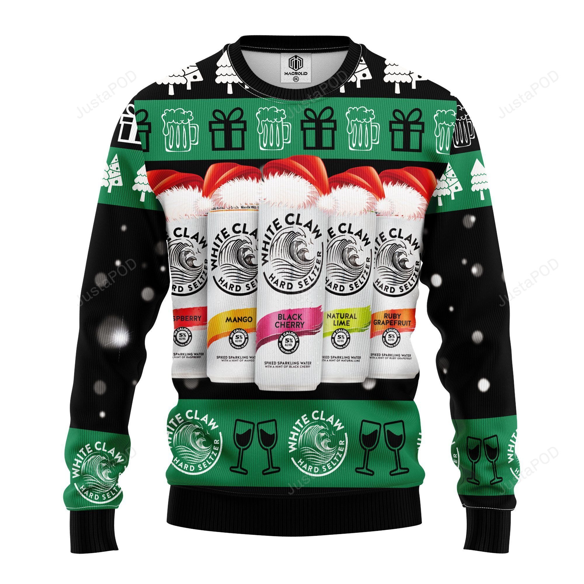White Claw Beer Ugly Christmas Sweater White Claw Beer Ugly Christmas Sweater