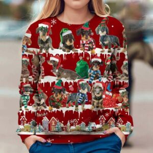 Wire Haired Dachshund Dog Ugly Christmas Sweater