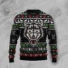 Wolf Black Ugly Christmas Sweater