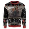 Woman Yelling At A Terminator Cat For Meme Lovers Ugly Christmas Sweater