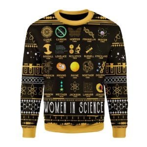 Women In Science For Unisex Ugly Christmas Sweater