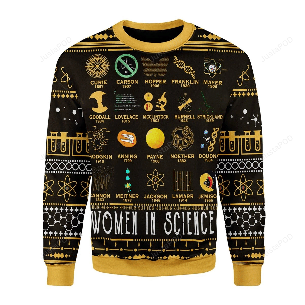 Women In Science Ugly Christmas Sweater Women In Science Ugly Christmas Sweater