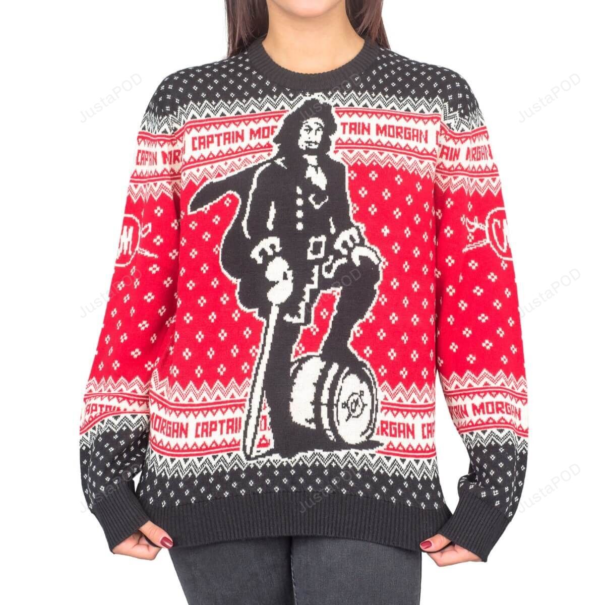 Women’s Captain Morgan The Standing Captain Ugly Sweater Women’s Captain Morgan The Standing Captain Ugly Sweater