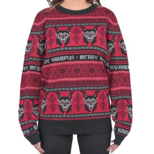 Women’s Merry Krampus Adult For Unisex Ugly Christmas Sweater