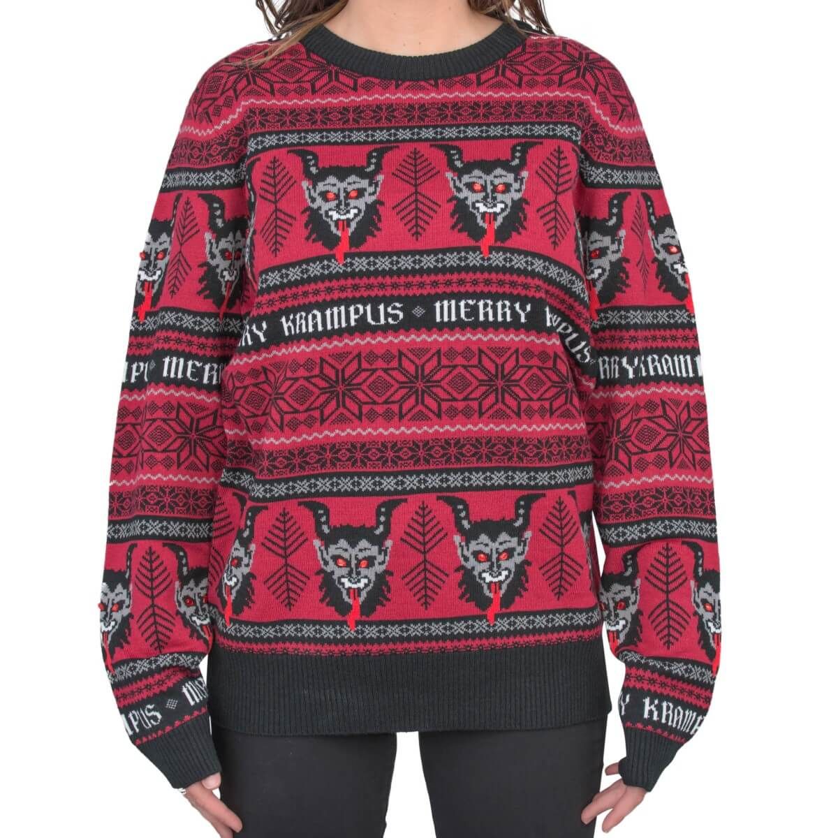 Women’s Merry Krampus Adult For Unisex Ugly Christmas Sweater Women’s Merry Krampus Adult For Unisex Ugly Christmas Sweater