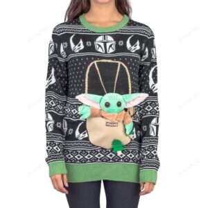 Women’s Star Wars Baby Yoda The Child Forces Trees For Unisex Ugly Christmas Sweater
