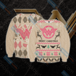 Wonder Woman Knitting For Unisex Ugly Christmas Sweater