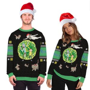 Woolen Sweater Rick And Morty Ugly Christmas Sweater