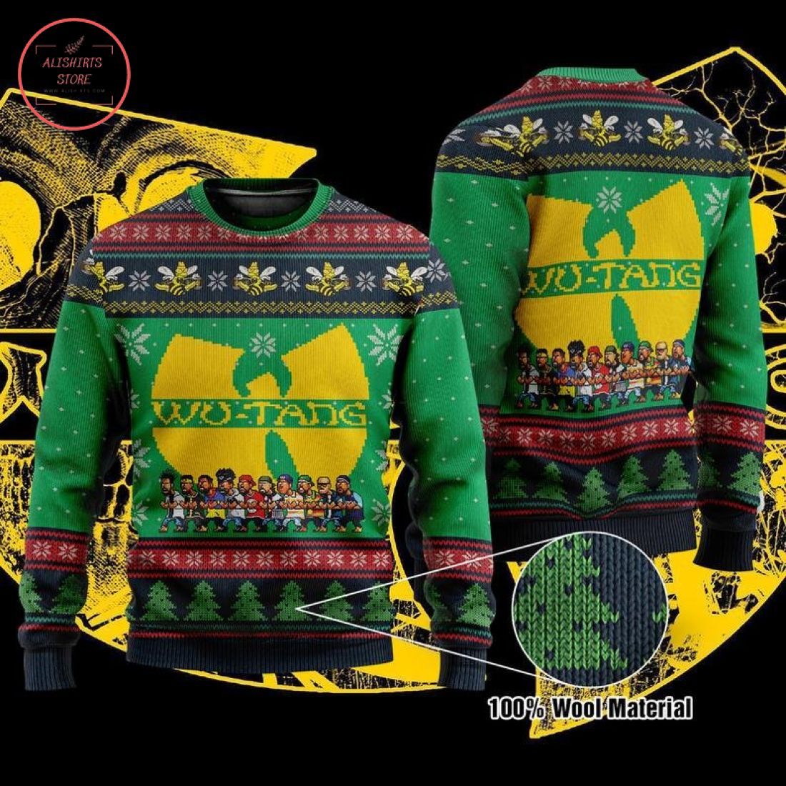 Wu-tang Clans Christmas Sweater Wu-tang Clans Christmas Sweater