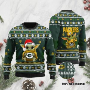 Yoda baby love Green Bay Packers Ugly Christmas Sweater