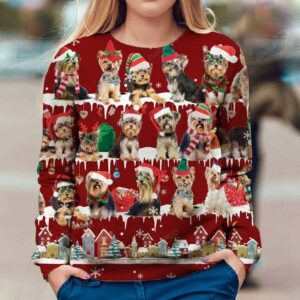 Yorkshire Terrier Dog Ugly Christmas Sweater