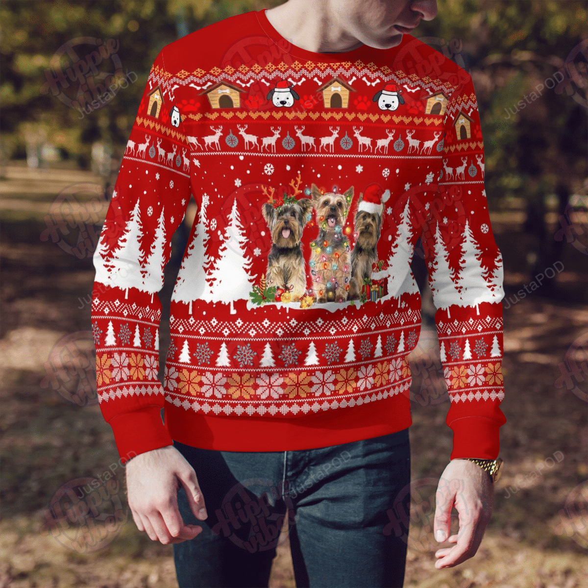 Yorkshire Terrier Ugly Christmas Sweater Yorkshire Terrier Ugly Christmas Sweater